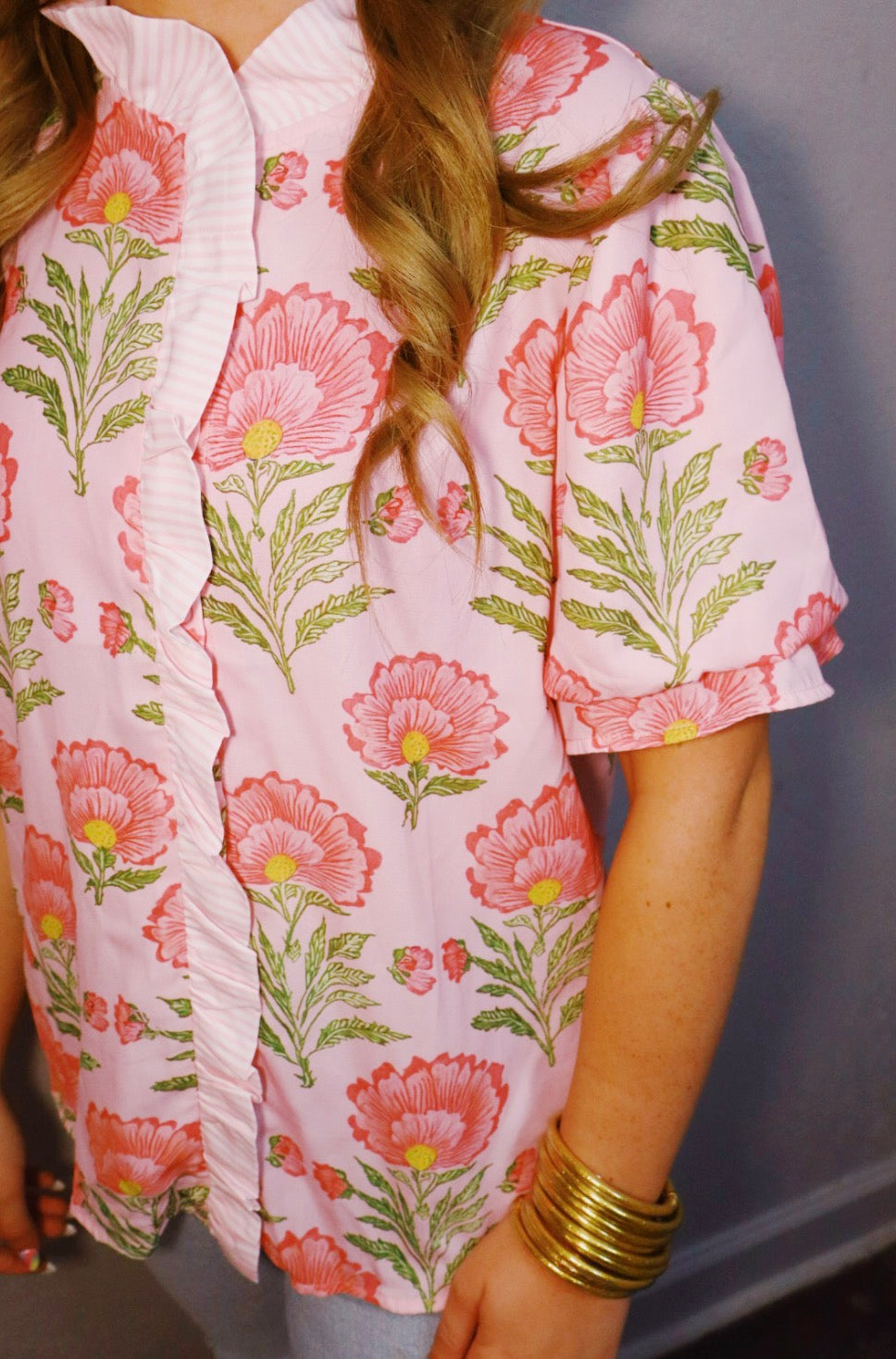 RUFFLE BLOUSE