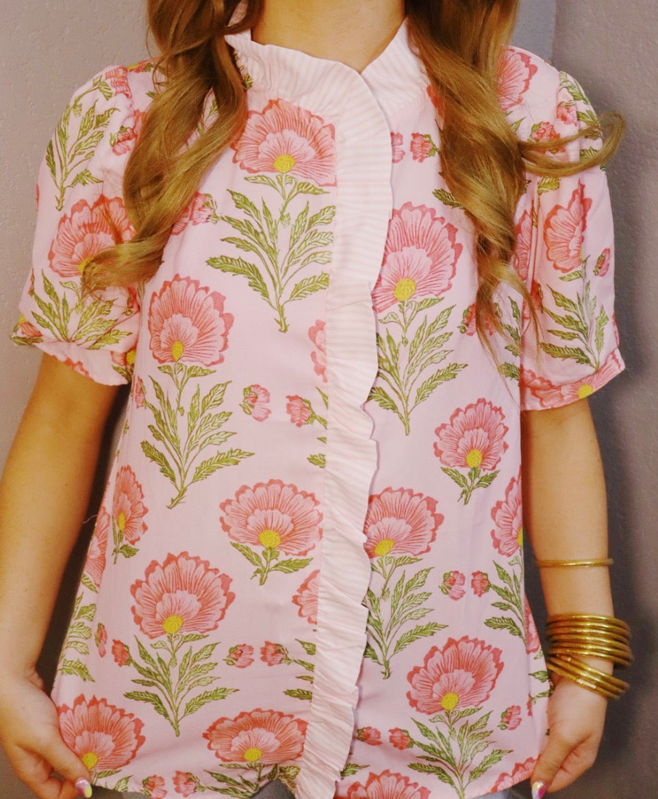 RUFFLE BLOUSE